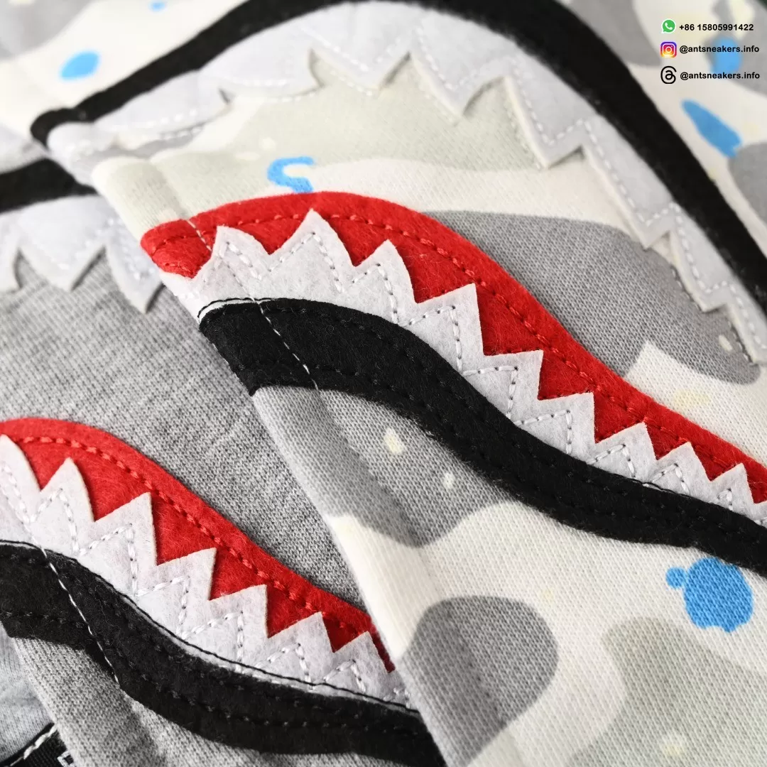 BAPE Shark Head Tiger Head Full Zip Multi-Color Hoodie