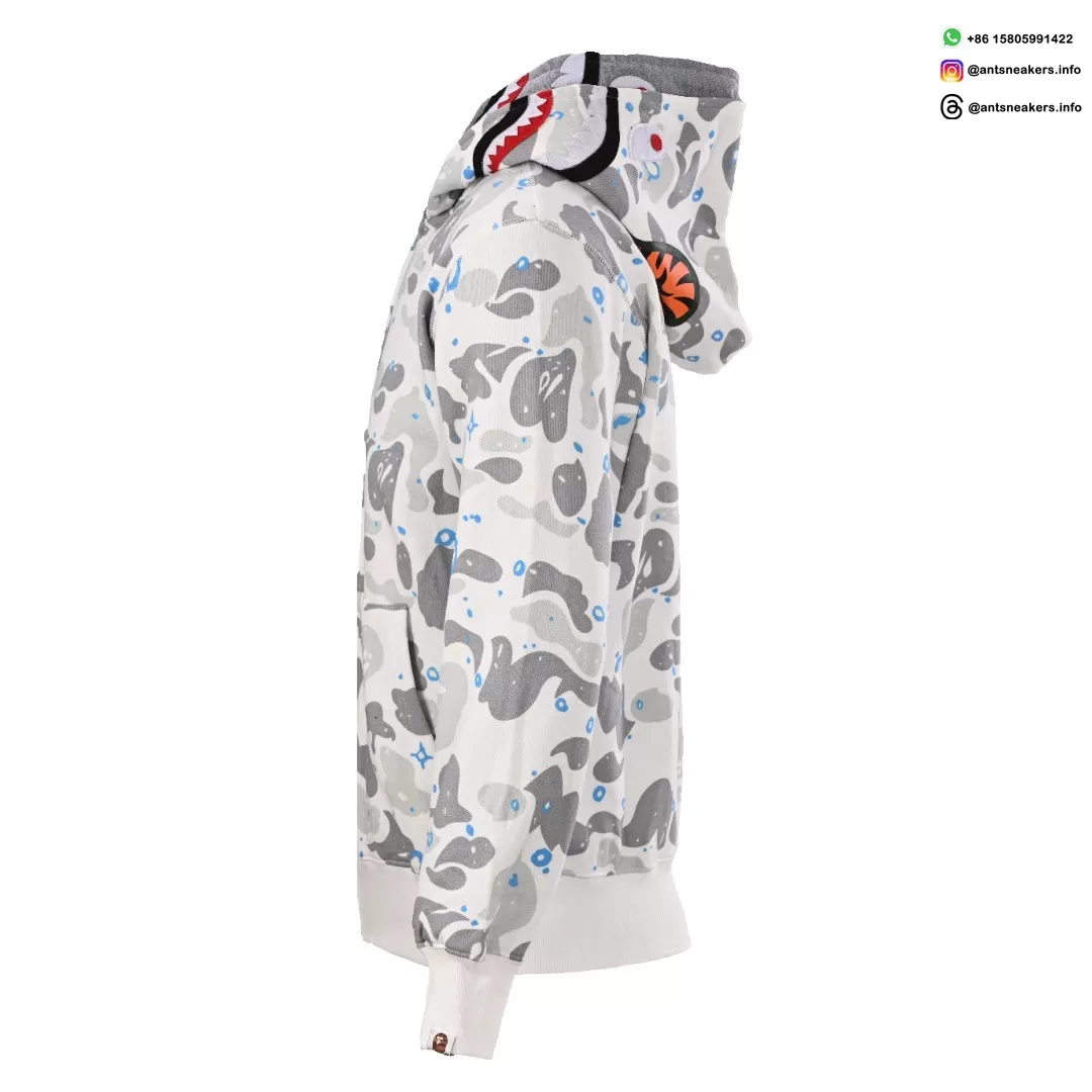 BAPE Shark Head Tiger Head Full Zip Multi-Color Hoodie