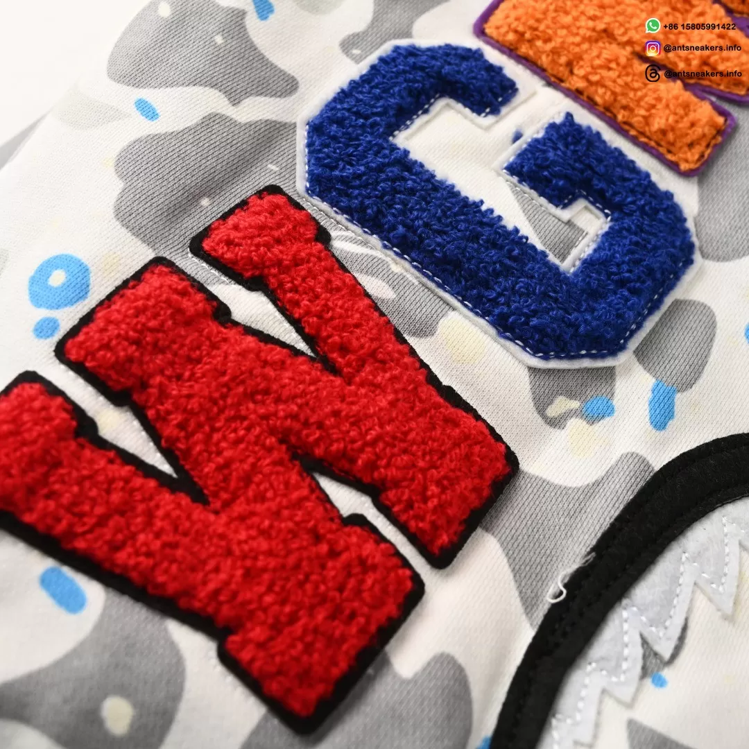 BAPE Shark Head Tiger Head Full Zip Multi-Color Hoodie