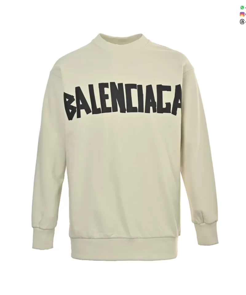 Balenciaga 25FW Crewneck Sweatshirt - Graphic Logo Print Pullover