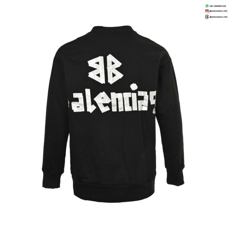Balenciaga 25FW Graphic Print Crewneck Sweatshirt – Luxury Streetwear Pullover