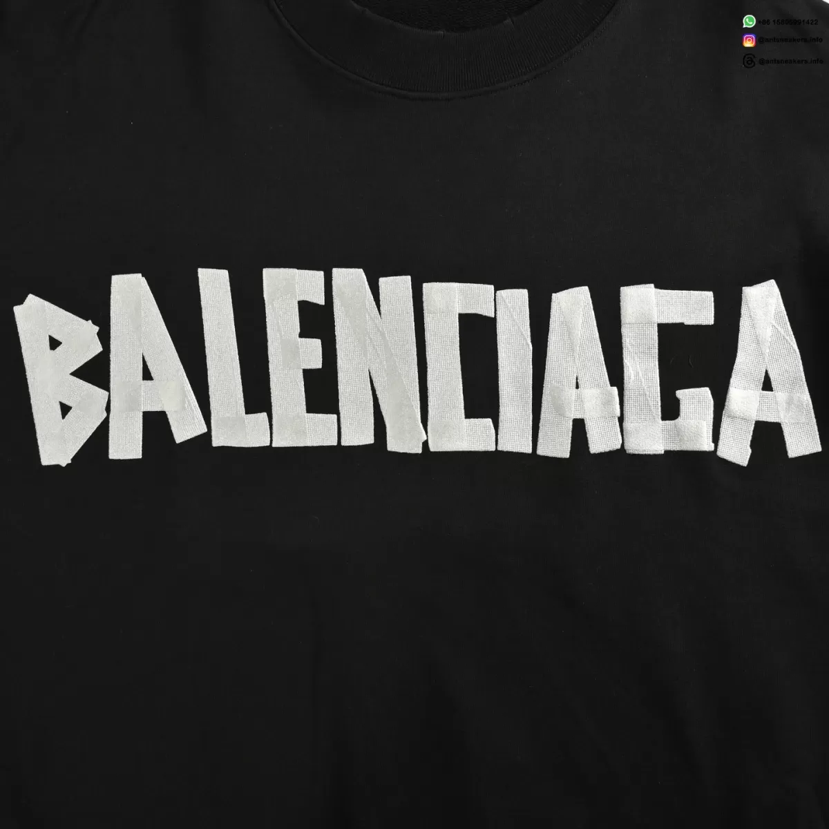 Balenciaga 25FW Graphic Print Crewneck Sweatshirt - Luxury Streetwear Pullover