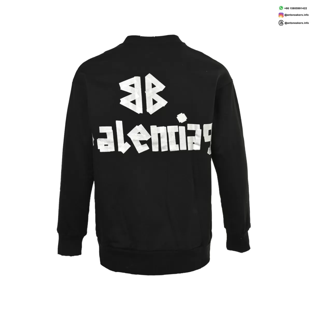 Balenciaga 25FW Graphic Print Crewneck Sweatshirt - Luxury Streetwear Pullover