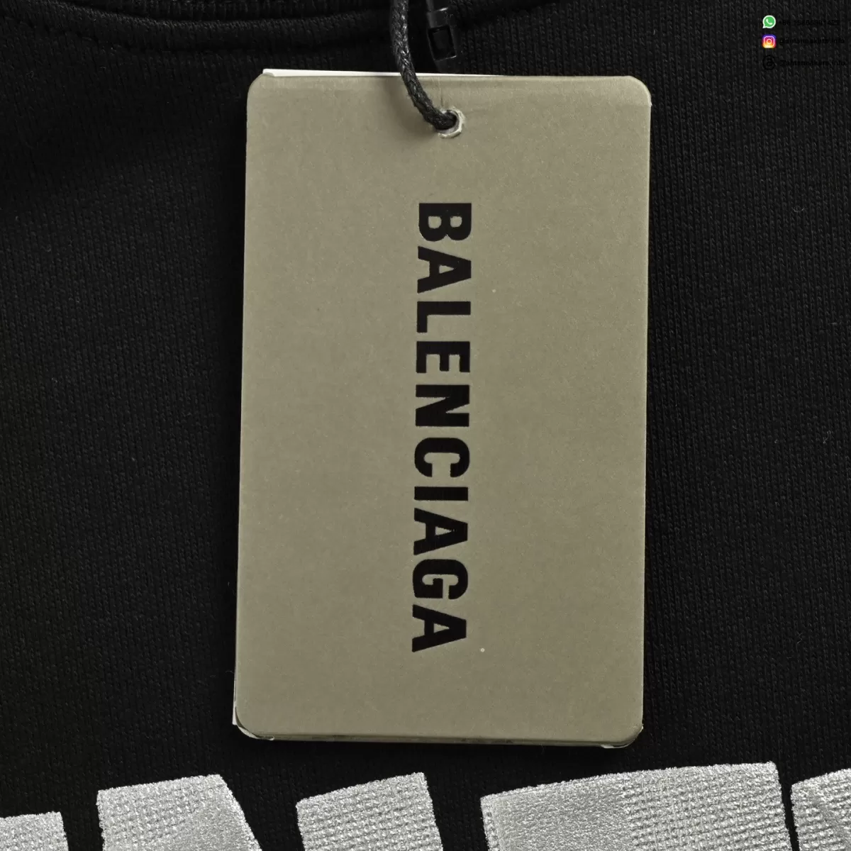 Balenciaga 25FW Graphic Print Crewneck Sweatshirt - Luxury Streetwear Pullover