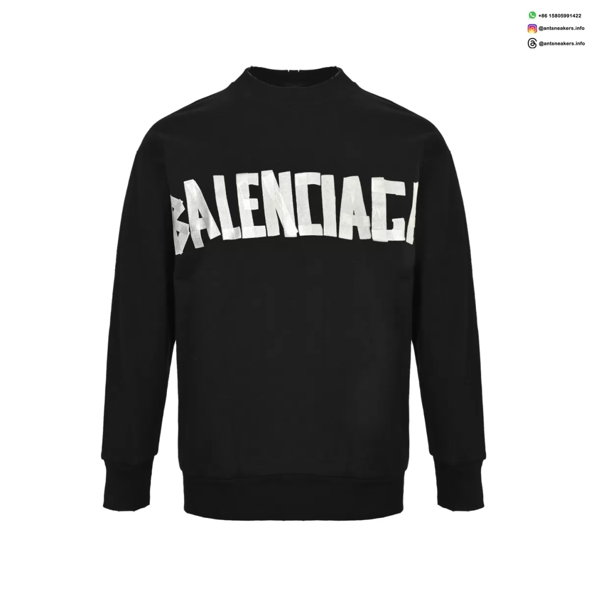 Balenciaga 25FW Graphic Print Crewneck Sweatshirt - Luxury Streetwear Pullover
