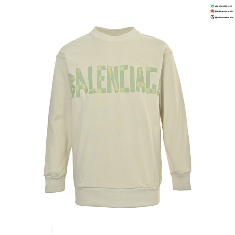 Balenciaga 25FW Logo Print Crewneck Sweatshirt – Luxury Designer Pullover