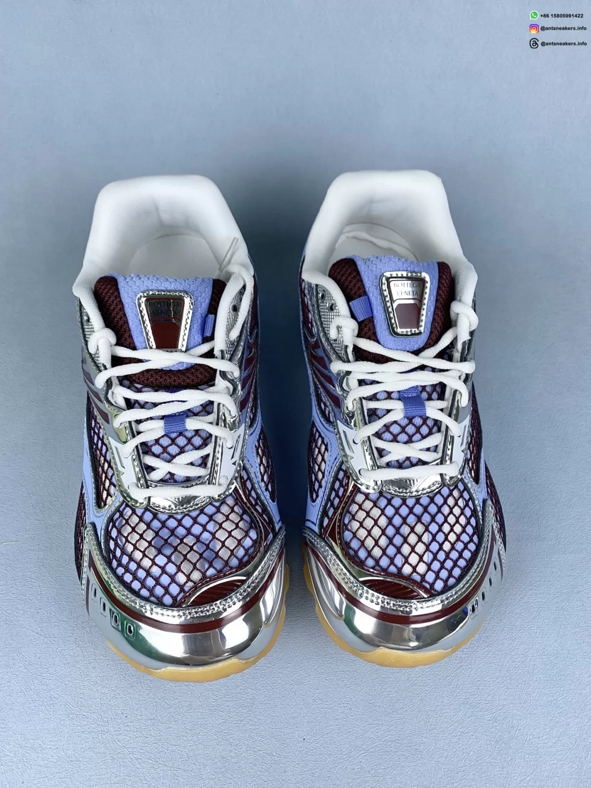 Bottega Veneta Orbit Sneaker 'Azure Silver' 741357-V2X40-4766