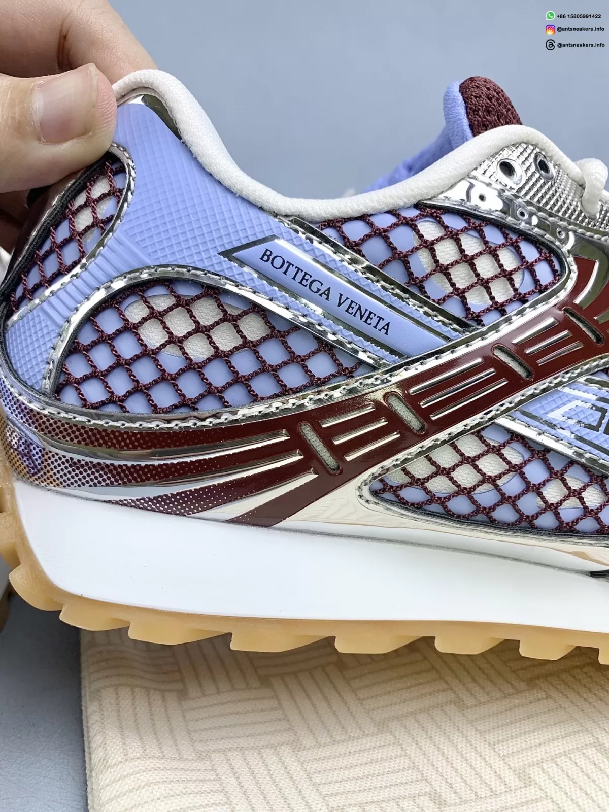 Bottega Veneta Orbit Sneaker 'Azure Silver' 741357-V2X40-4766