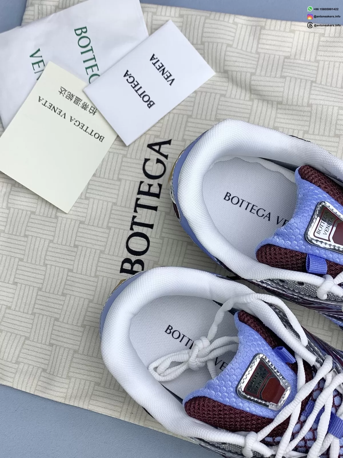 Bottega Veneta Orbit Sneaker 'Azure Silver' 741357-V2X40-4766