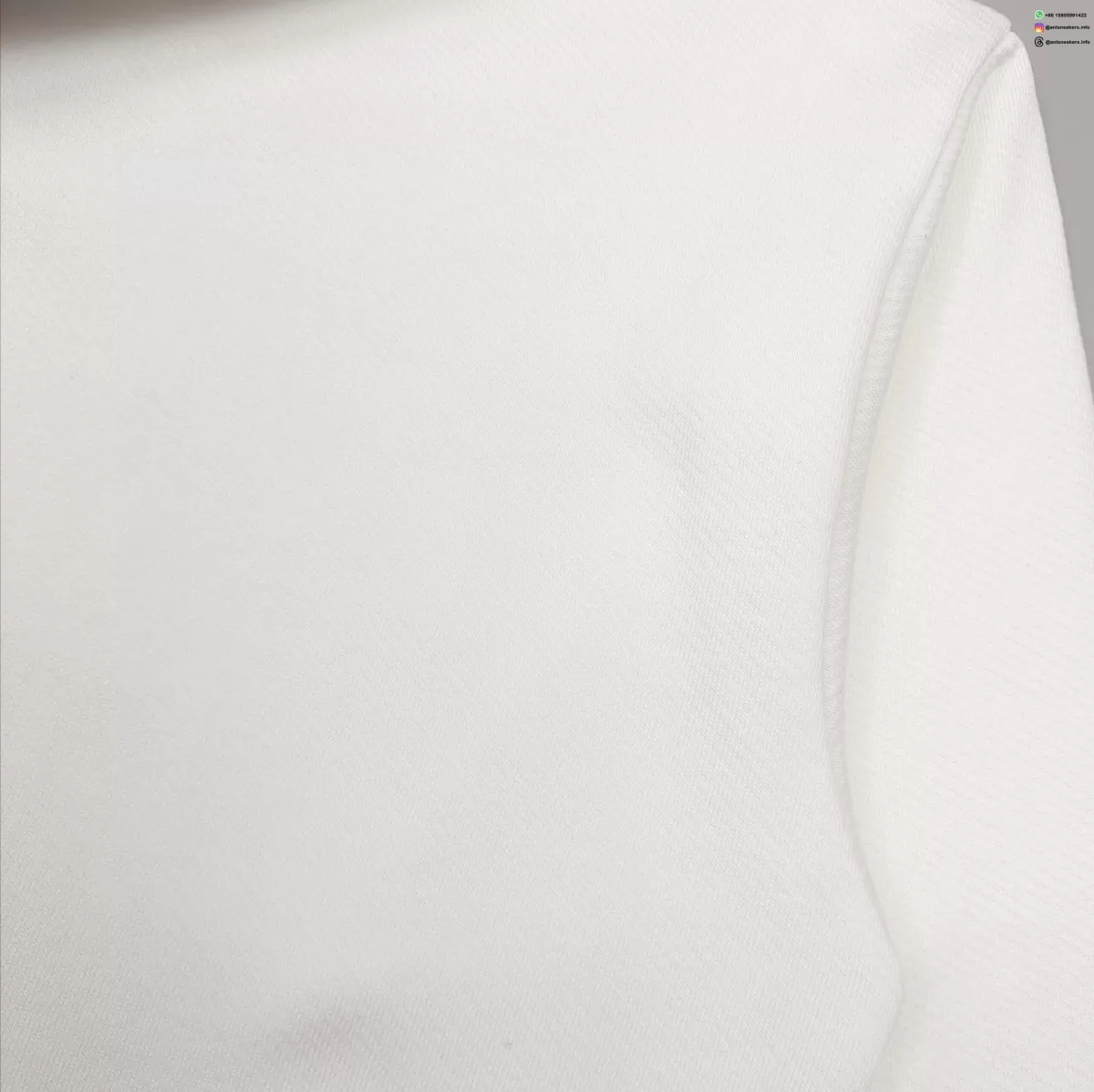 DENIM TEARS Beaded NY White Zipper Hoodie Streetwear