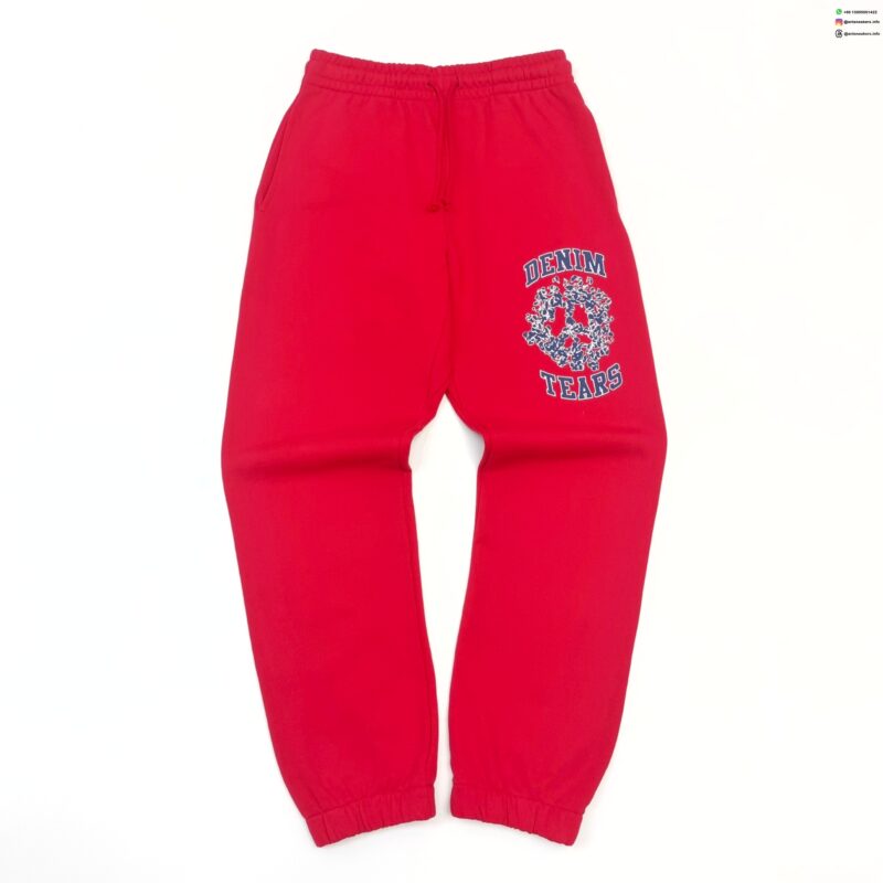 DENIM TEARS Blue & White DU Red Sweatpants