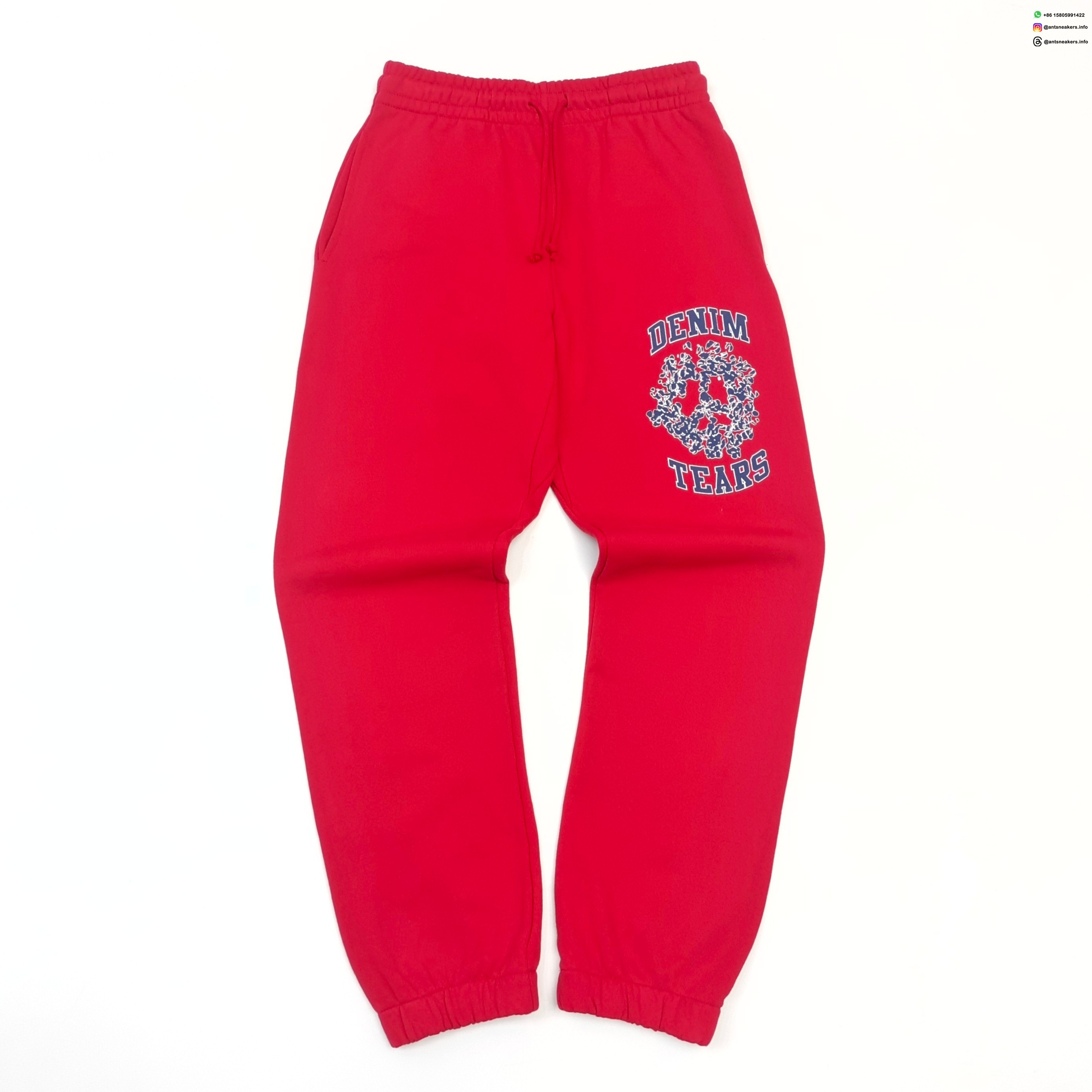 DENIM TEARS Blue & White DU Red Sweatpants