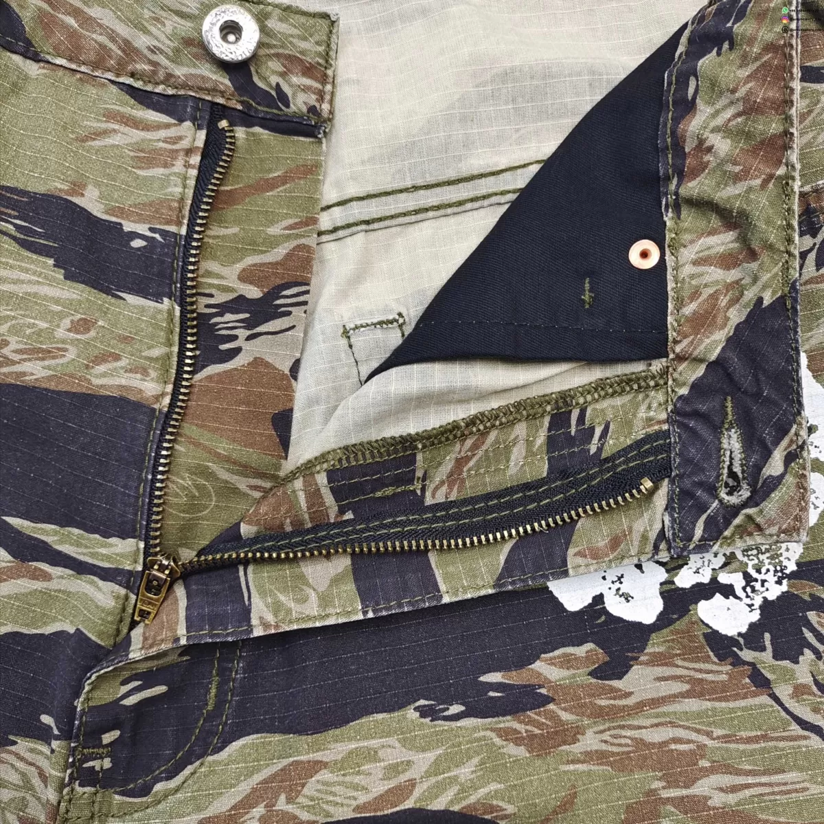 DENIM TEARS Camouflage Cotton Floral Work Shorts
