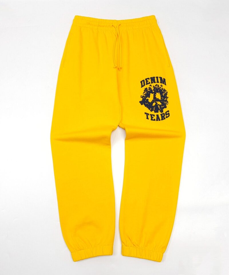 DENIM TEARS Dark Blue Print DU Yellow Sweatpants