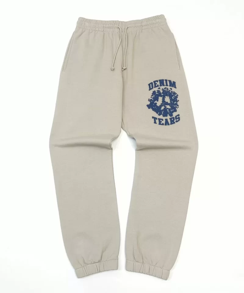DENIM TEARS Dark Blue Printed DU Stone Gray Sweatpants