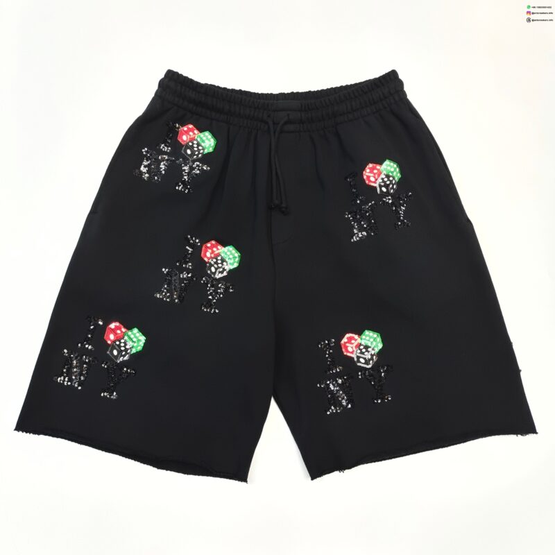 DENIM TEARS Dice NY Black Shorts