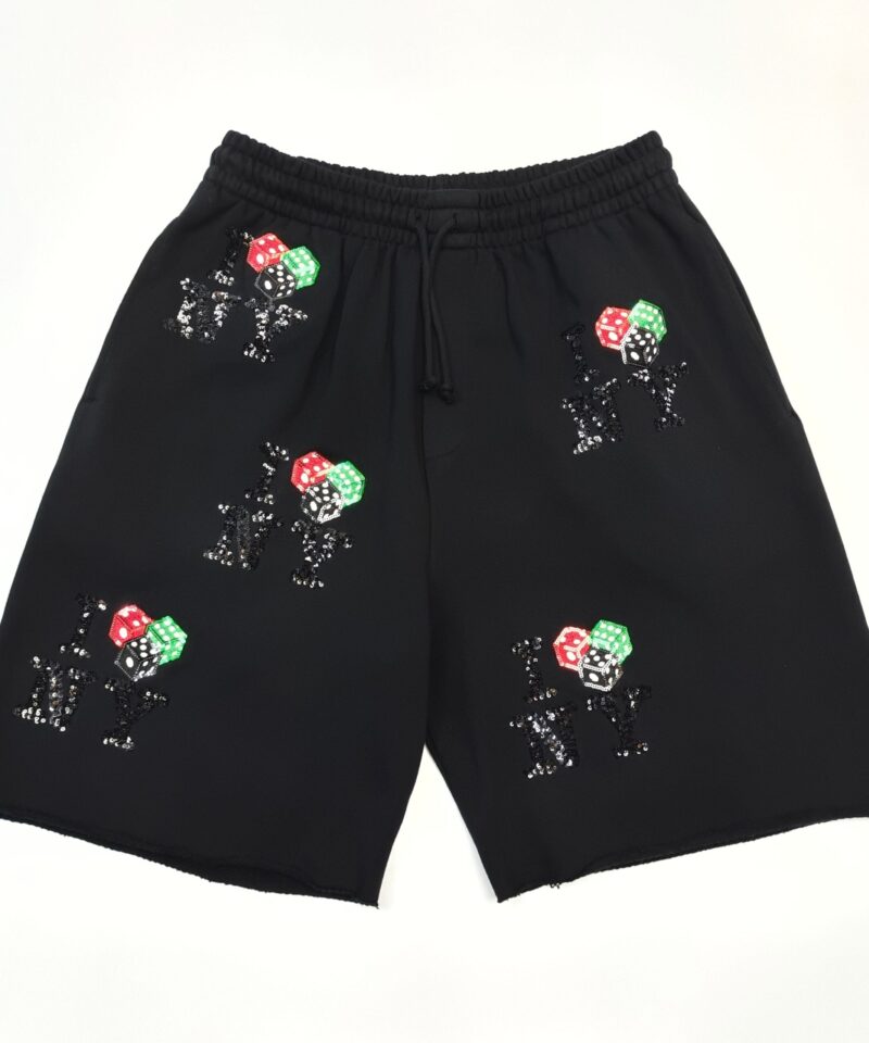 DENIM TEARS Dice NY Black Shorts