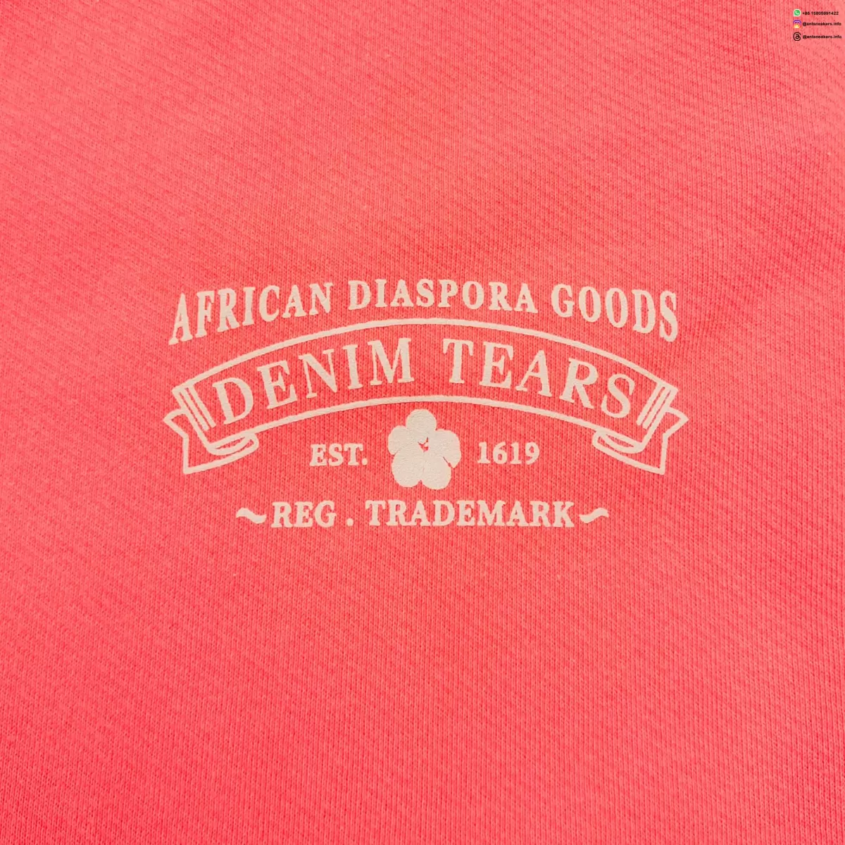 DENIM TEARS Fluorescent ADG Straight Pants Streetwear