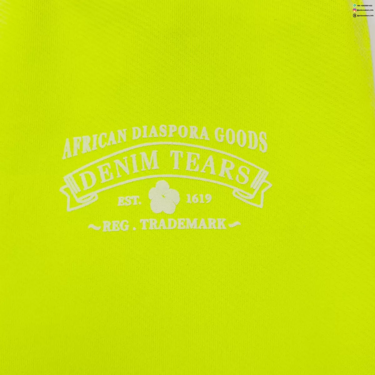 DENIM TEARS Fluorescent Green ADG Straight Pants