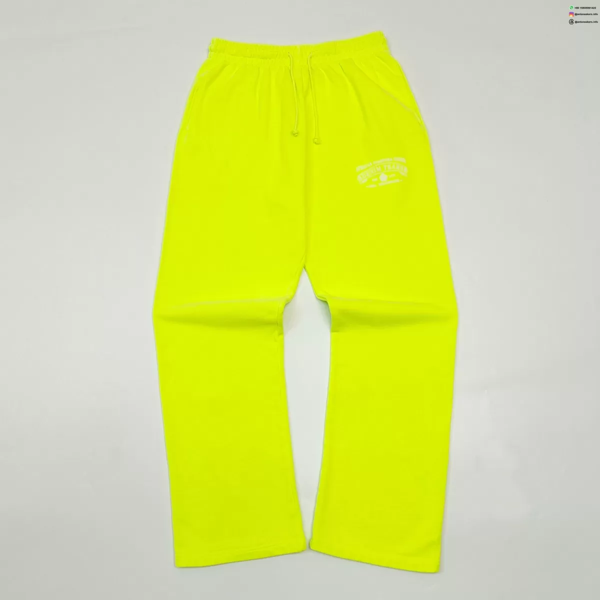 DENIM TEARS Fluorescent Green ADG Straight Pants