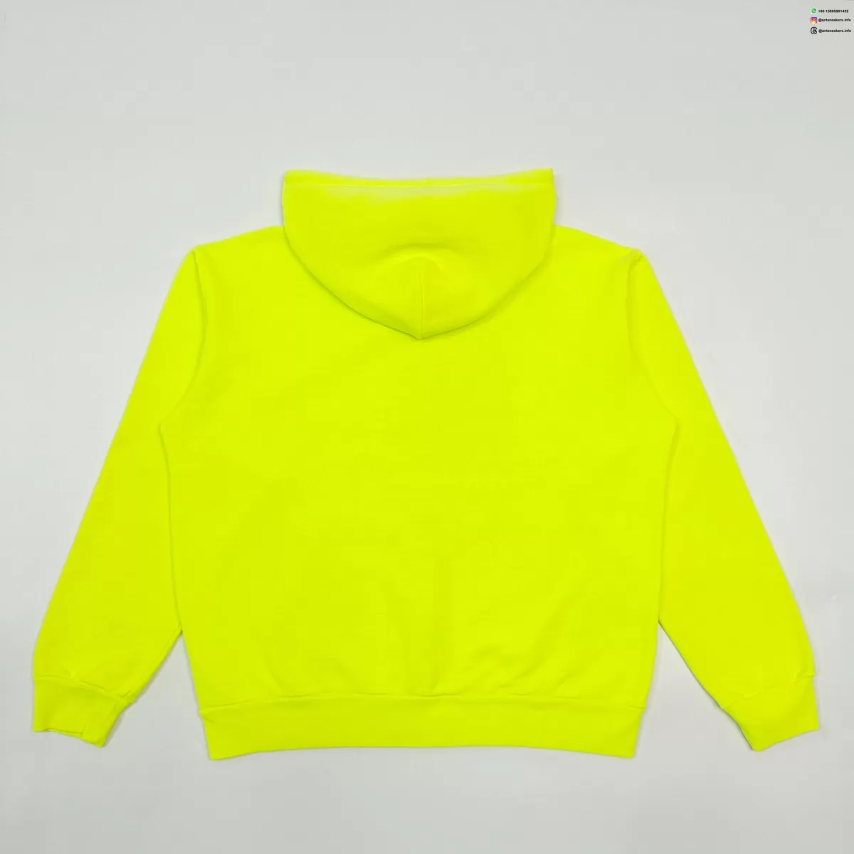 DENIM TEARS Fluorescent Green ADG Zip Hoodie Streetwear