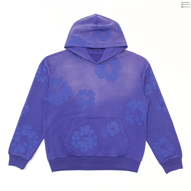 DENIM TEARS Mainline Camouflage Mono Blue Hoodie