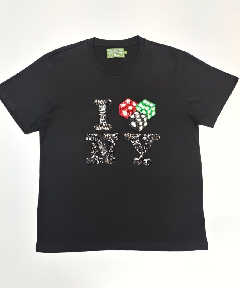 DENIM TEARS Sequin NY Black Tee