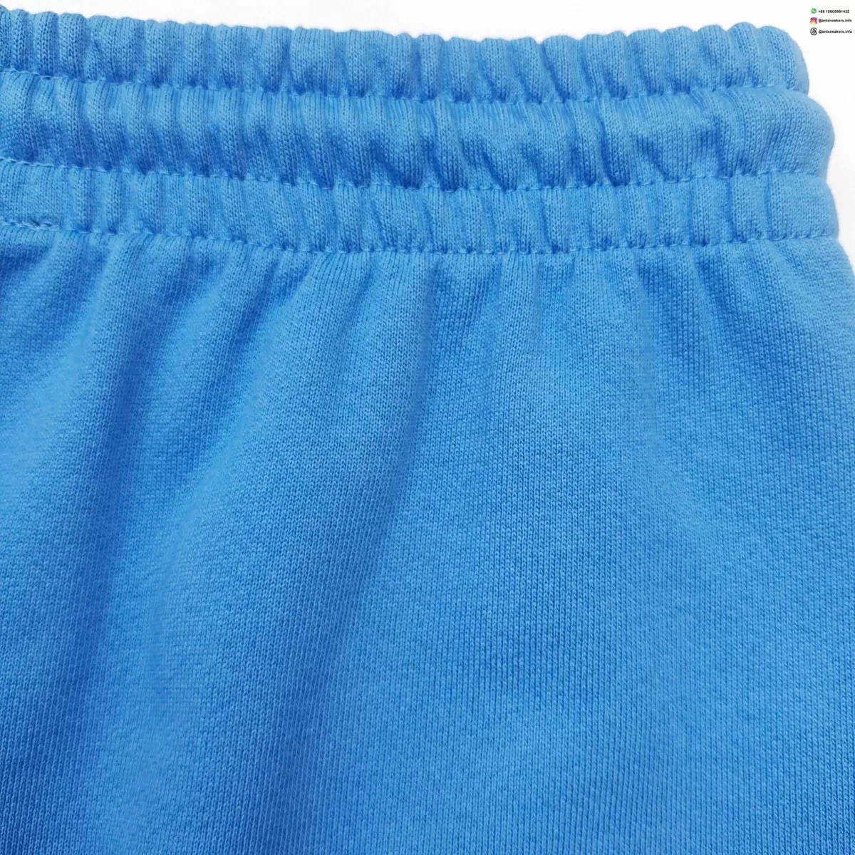 DENIM TEARS White Print DU Light Blue Sweatpants