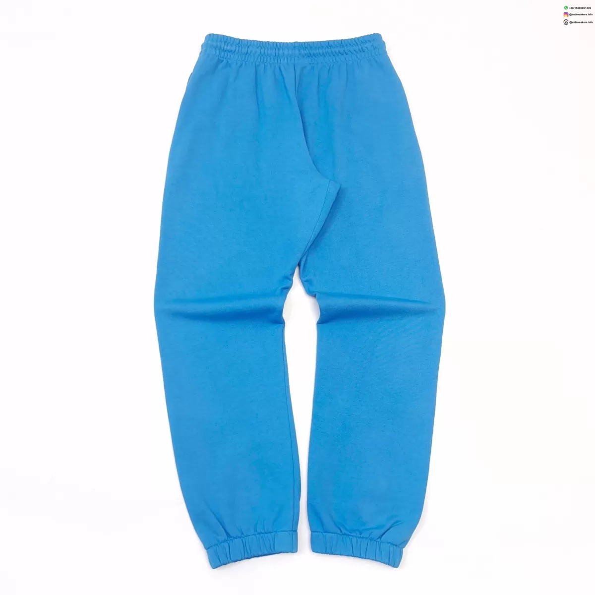 DENIM TEARS White Print DU Light Blue Sweatpants