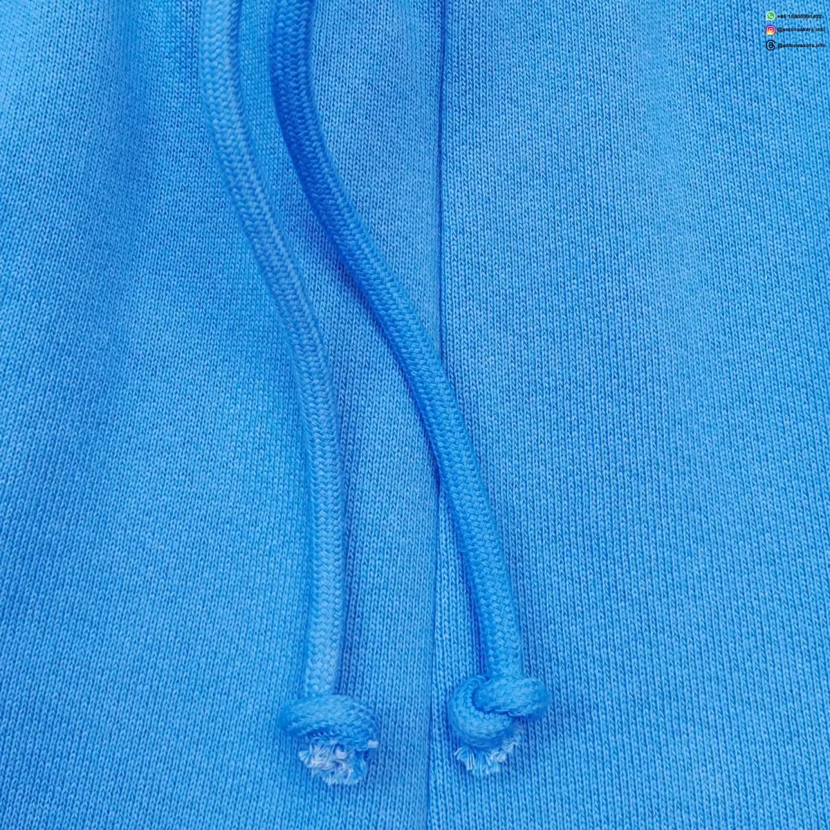 DENIM TEARS White Print DU Light Blue Sweatpants