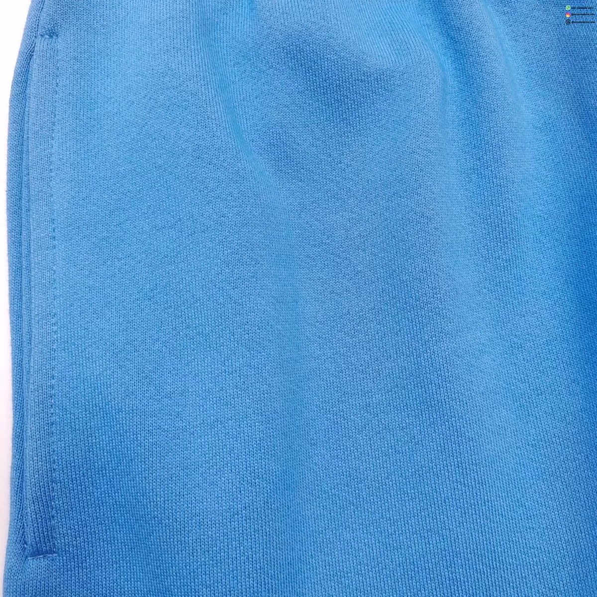 DENIM TEARS White Print DU Light Blue Sweatpants