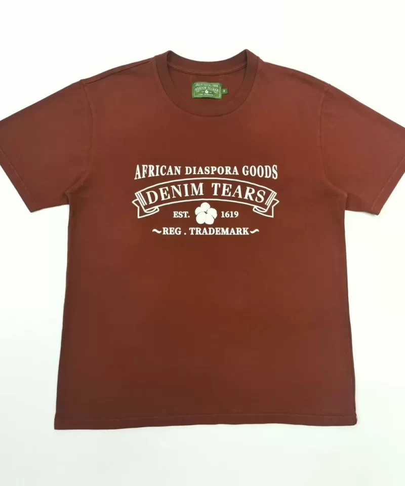 Denim Tears White ADG Brown Tee Streetwear Running Shoes