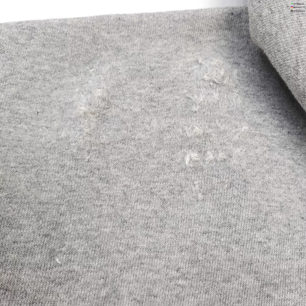 GALLERY DEPT Chateau Hand-Painted Gray OS Hoodie