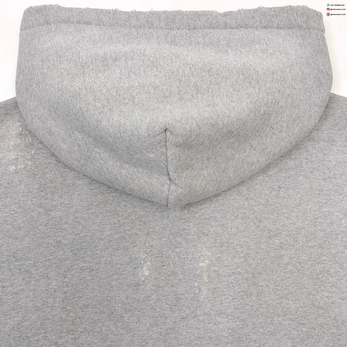 GALLERY DEPT Chateau Hand-Painted Gray OS Hoodie