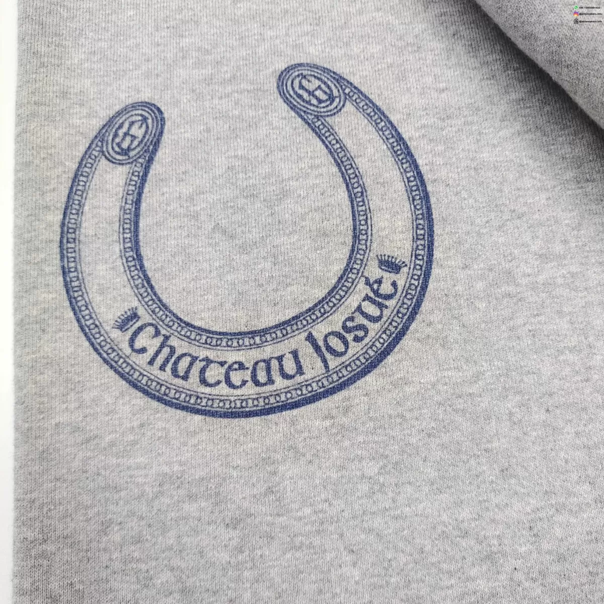 GALLERY DEPT Chateau Hand-Painted Gray OS Hoodie