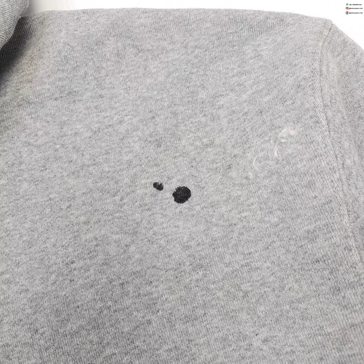 GALLERY DEPT Chateau Hand-Painted Gray OS Hoodie