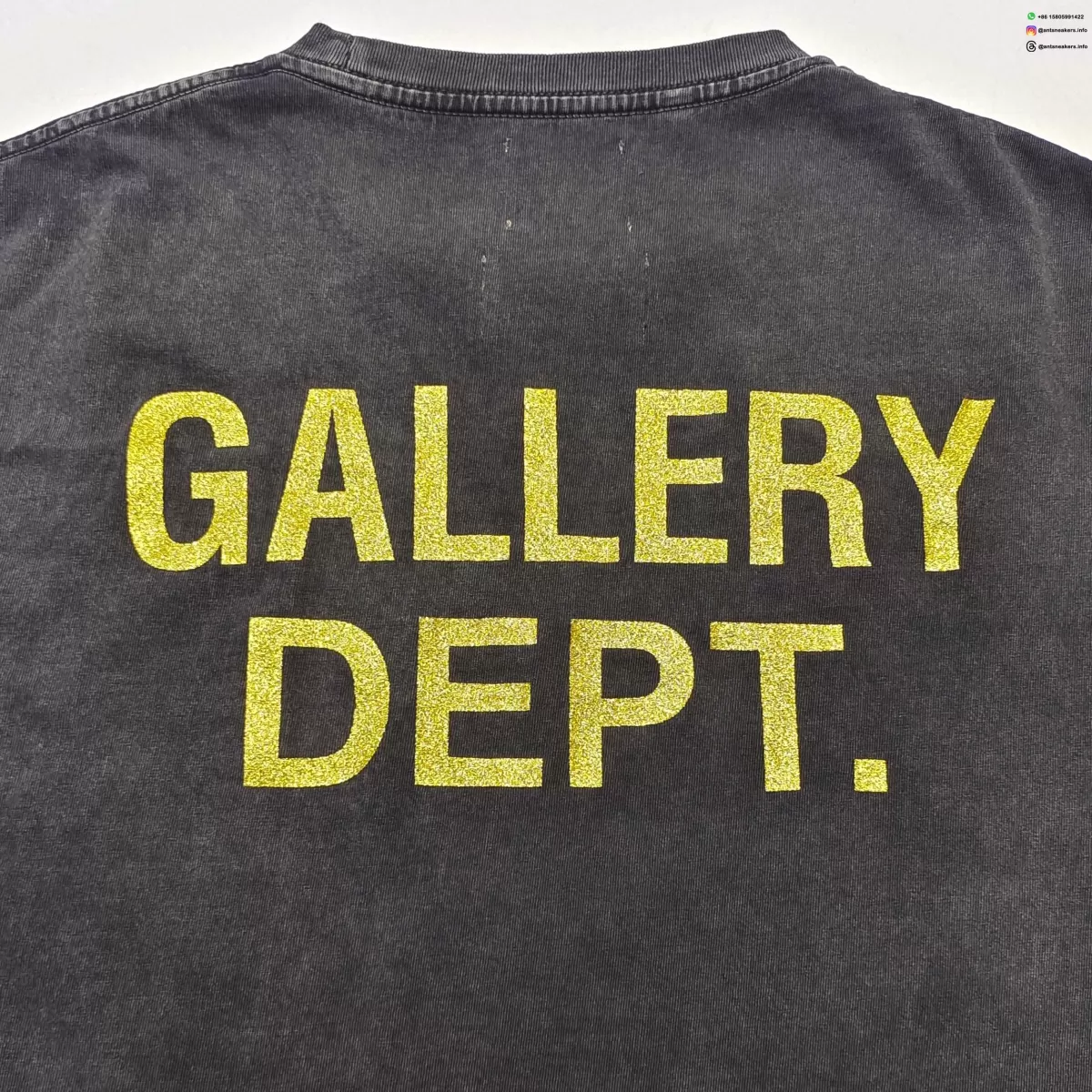GALLERY DEPT Monster Black Tee Streetwear Running Shoes