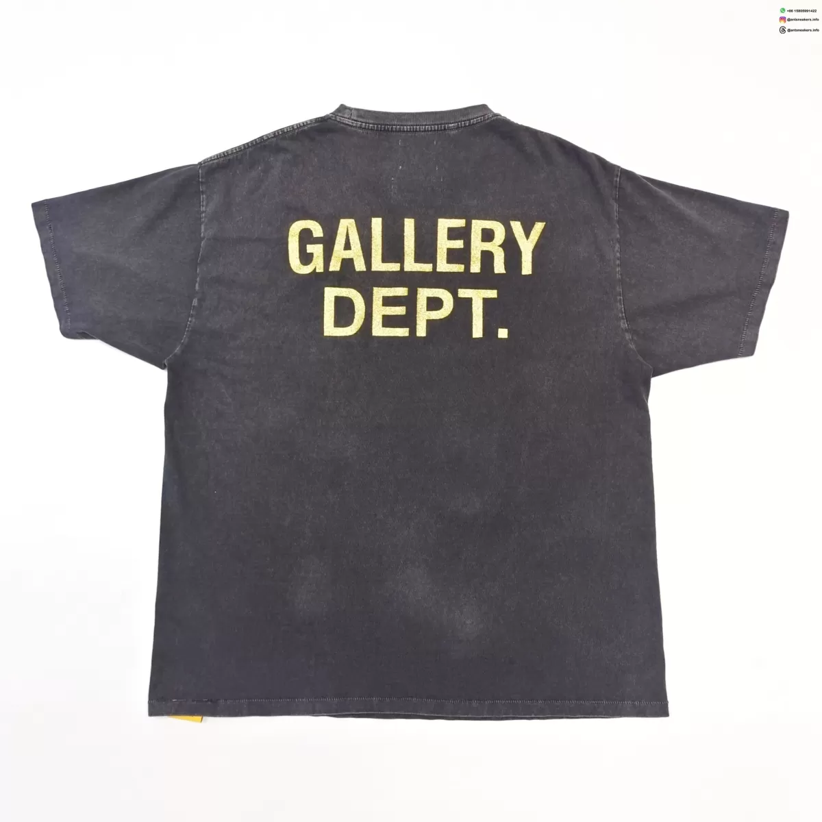 GALLERY DEPT Monster Black Tee Streetwear Running Shoes