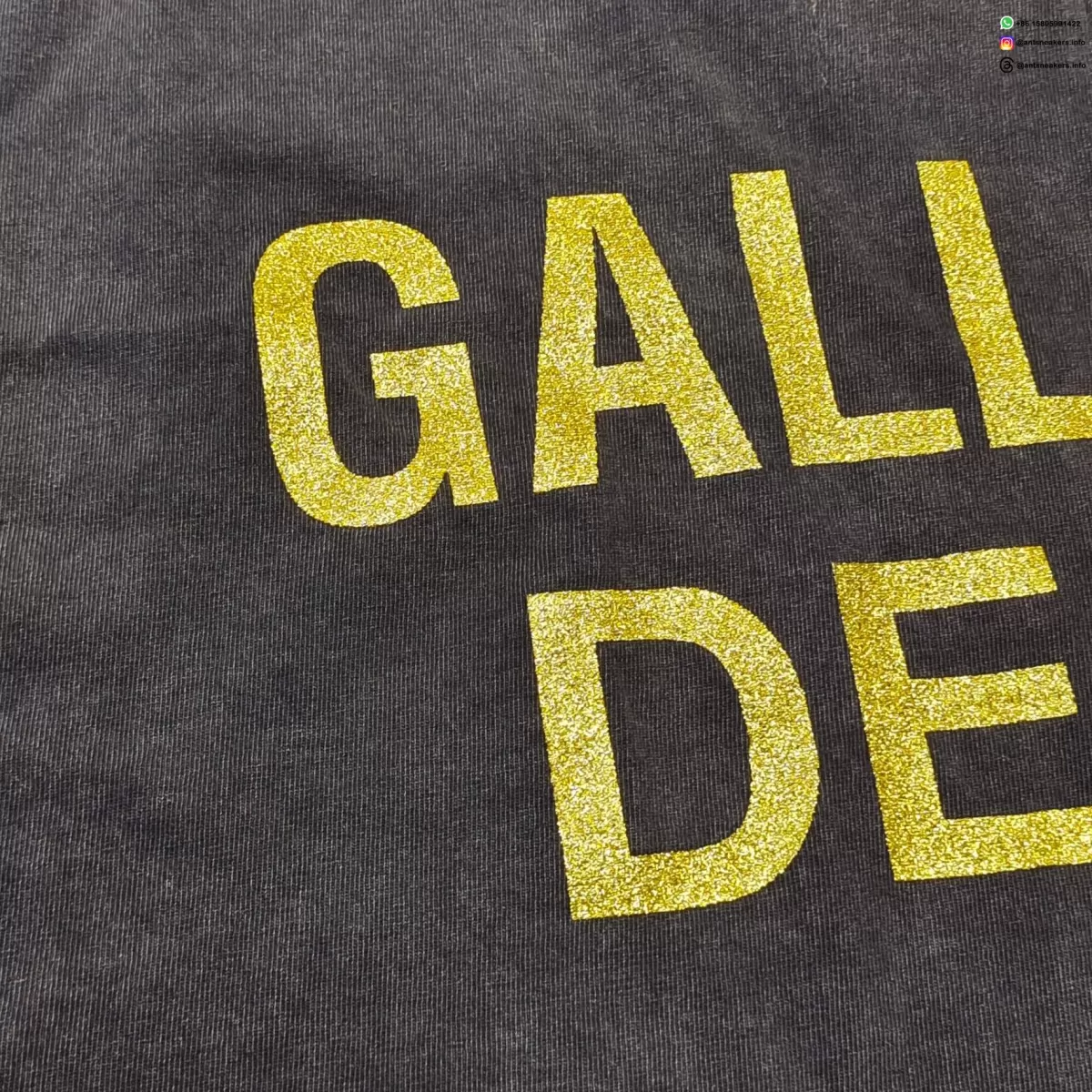 GALLERY DEPT Monster Black Tee Streetwear Running Shoes