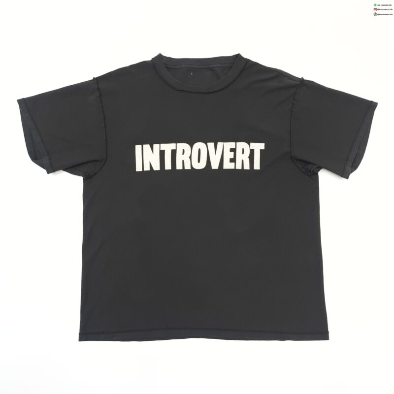 GALLERY DEPT White Letter Black Tee