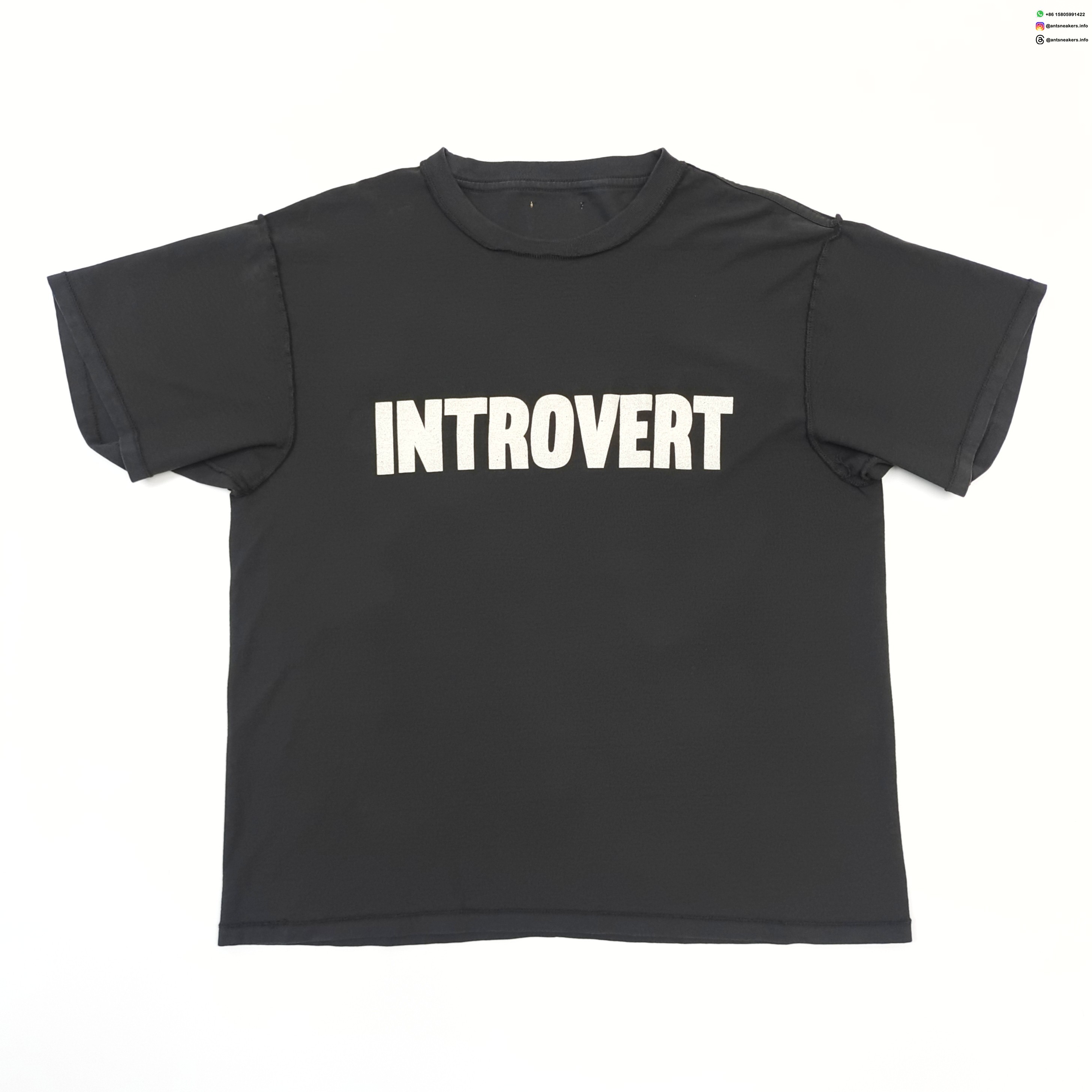 GALLERY DEPT White Letter Black Tee