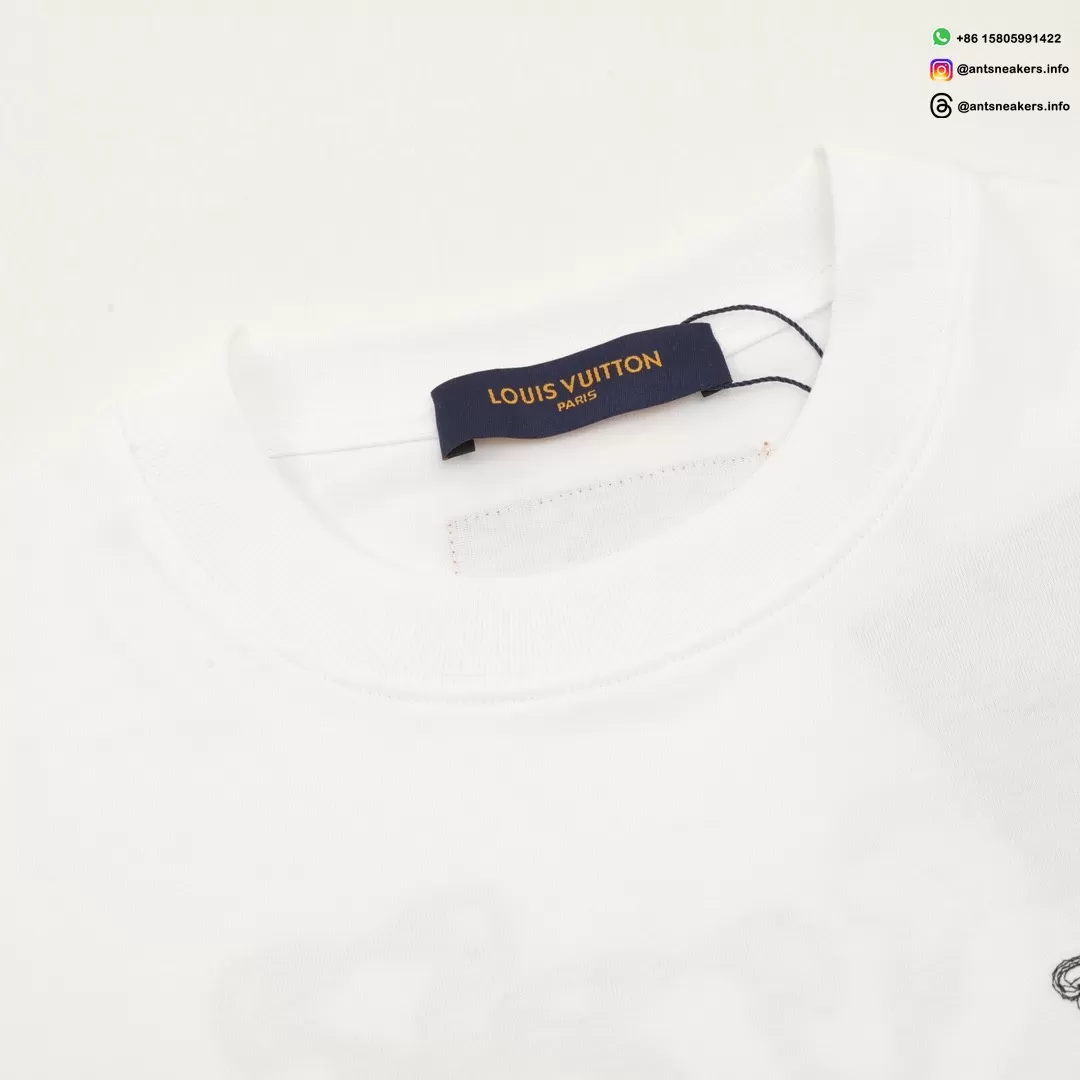 Louis Vuitton Chain Embroidery Long Sleeve T-Shirt