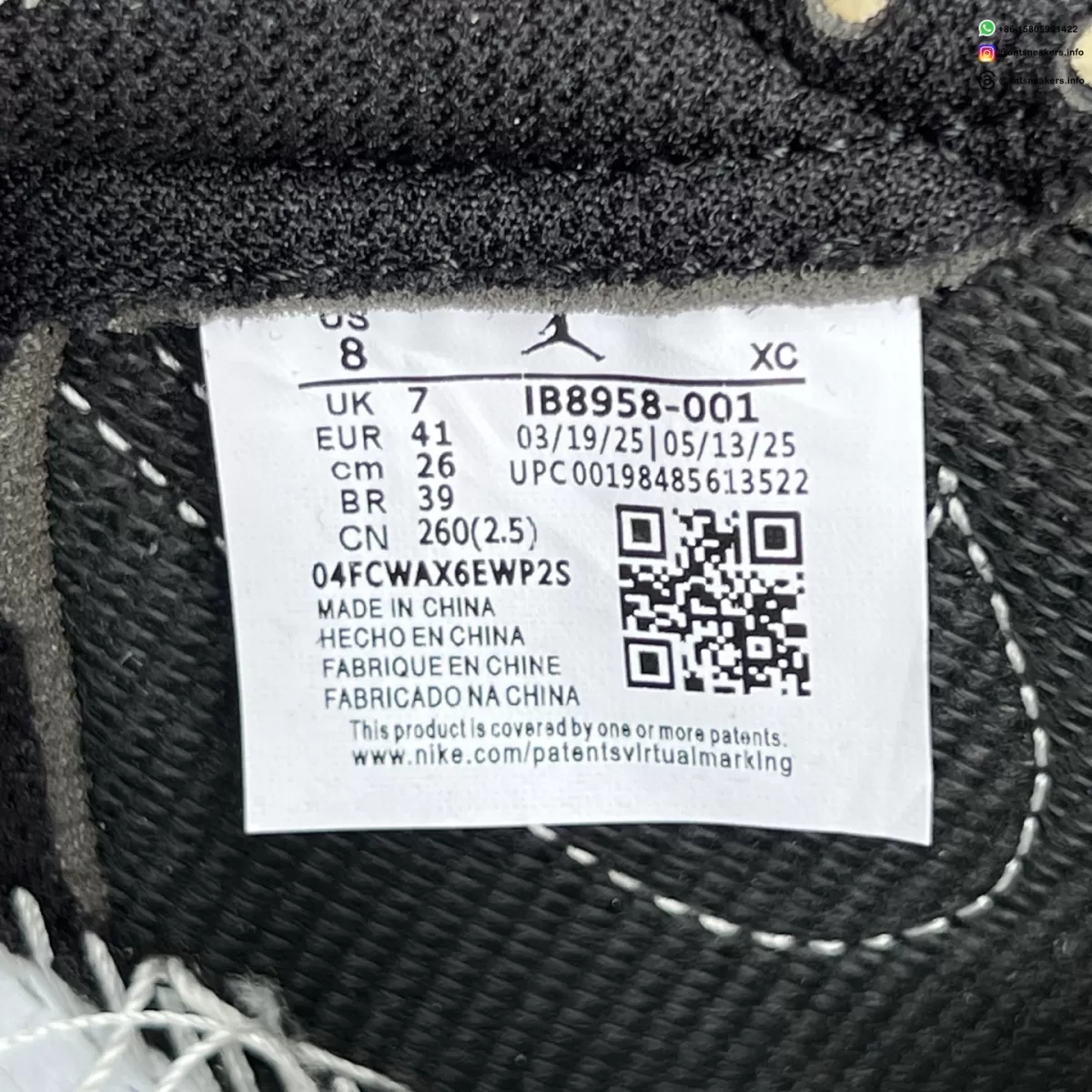 Nigel Sylvester x Air Jordan 1 Low OG 'Better With Time' IB8958-001
