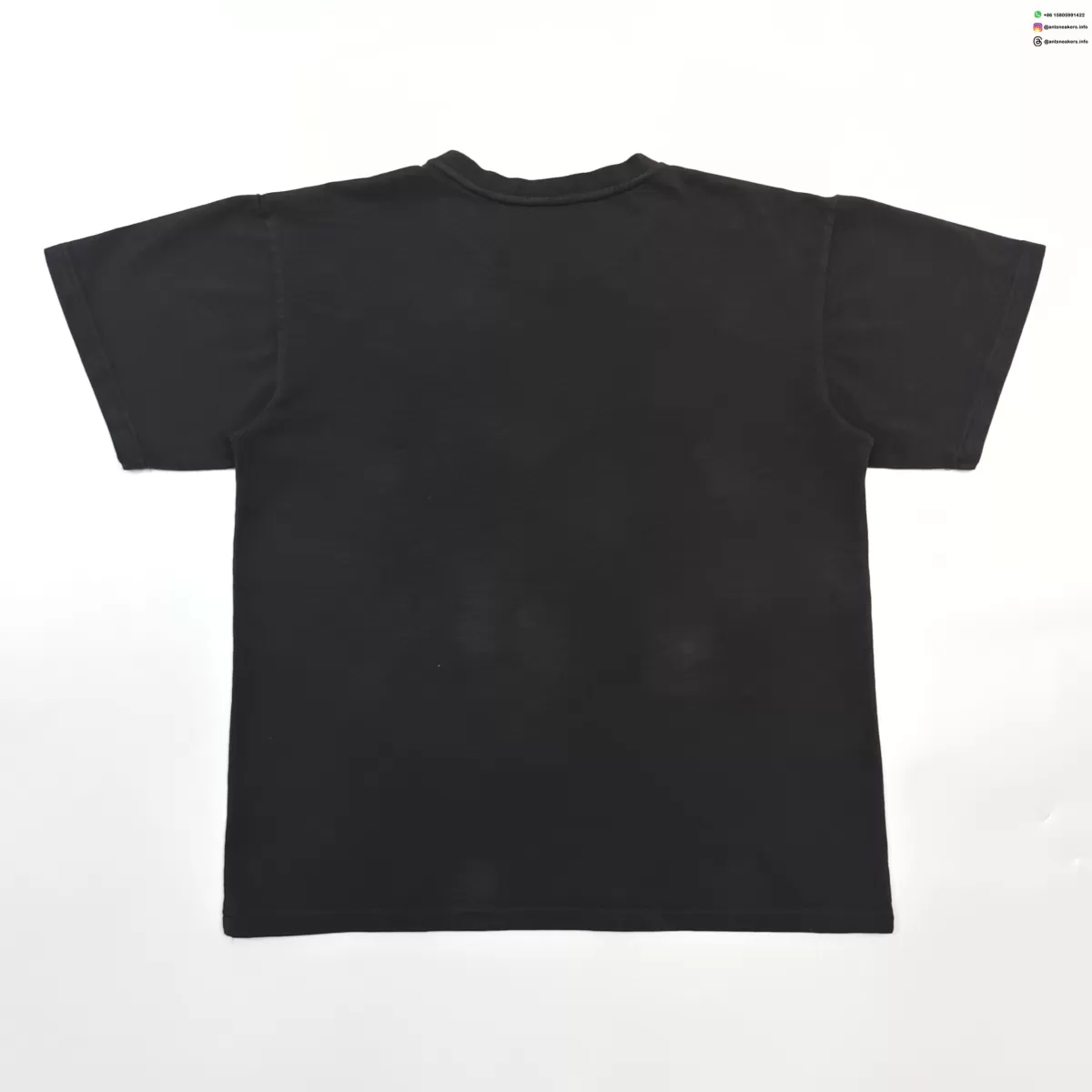 Sp5der Blue 555 Red Web Heavy Bamboo Black Tee