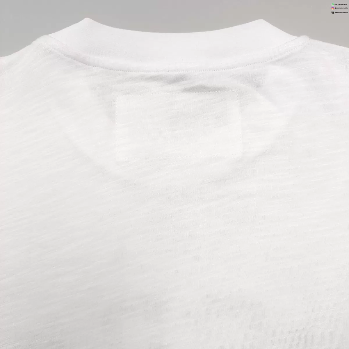 Sp5der Blue Printed Bamboo White Tee Streetwear