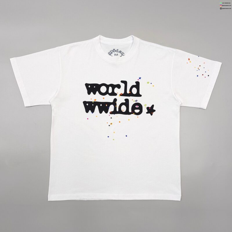 Sp5der Color Star WW White Tee