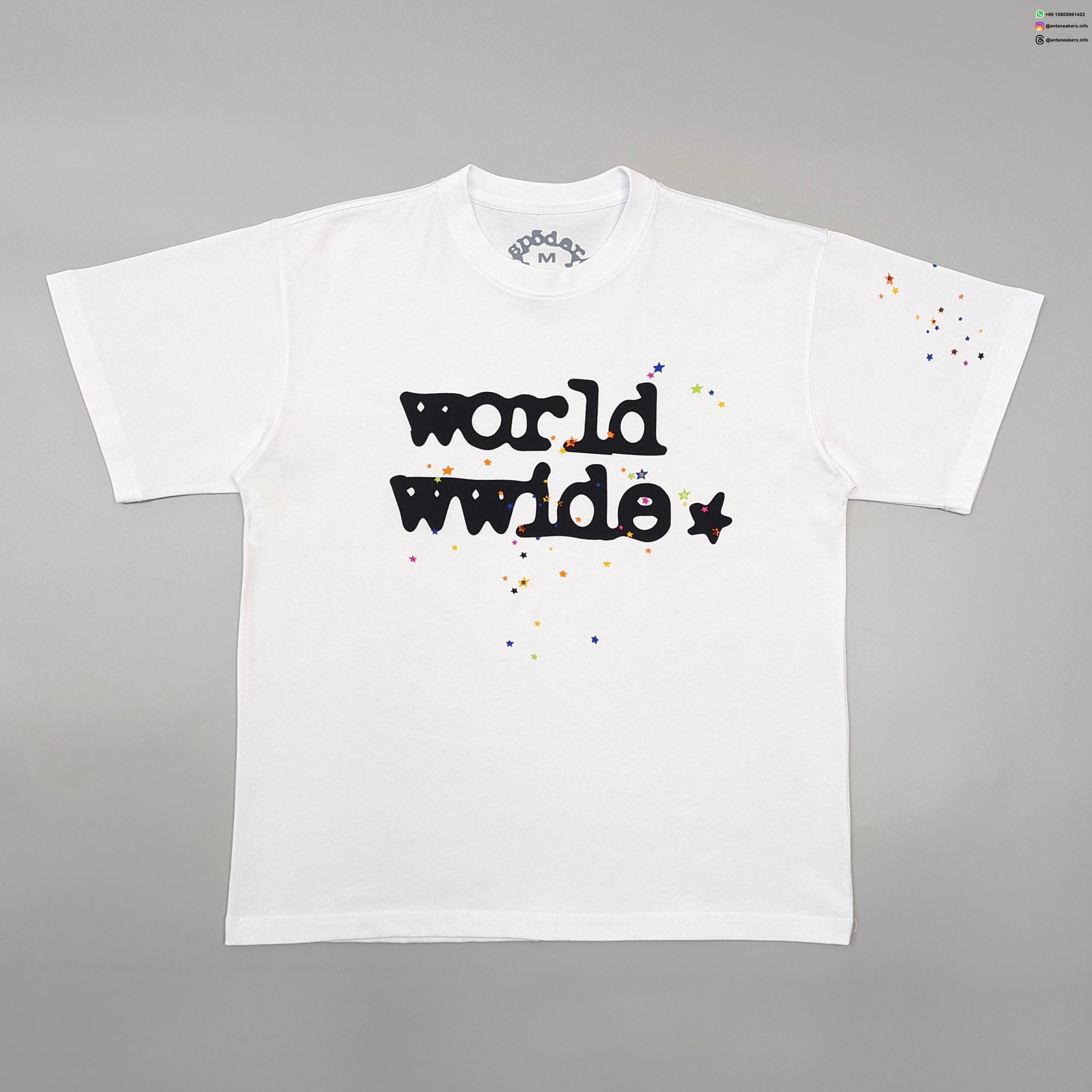 Sp5der Color Star WW White Tee