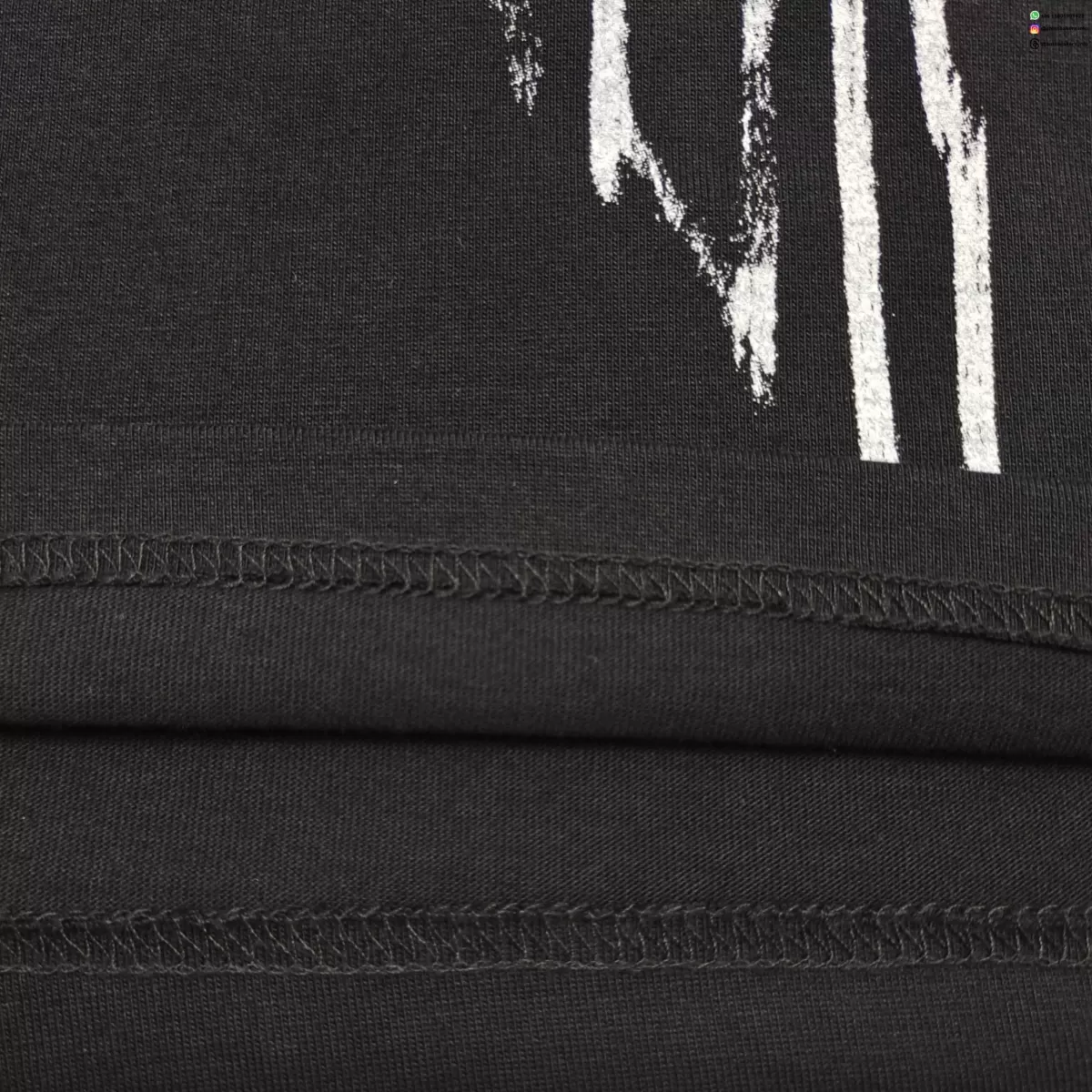 Sp5der Distorted Letter Graphic Washed Black Tee