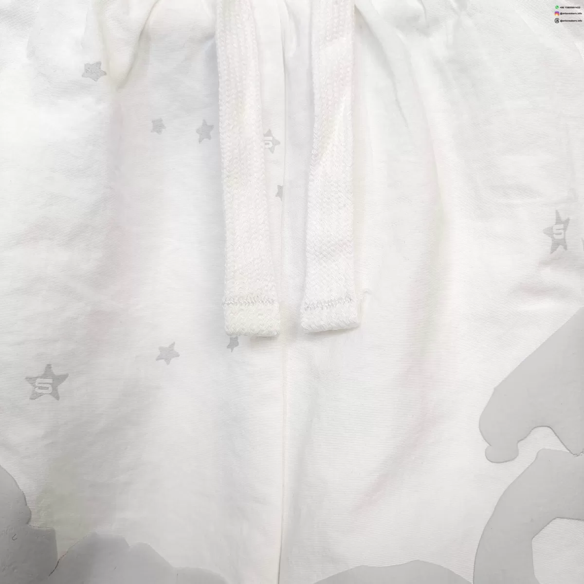 Sp5der Gray Letter White Nylon Shorts Streetwear