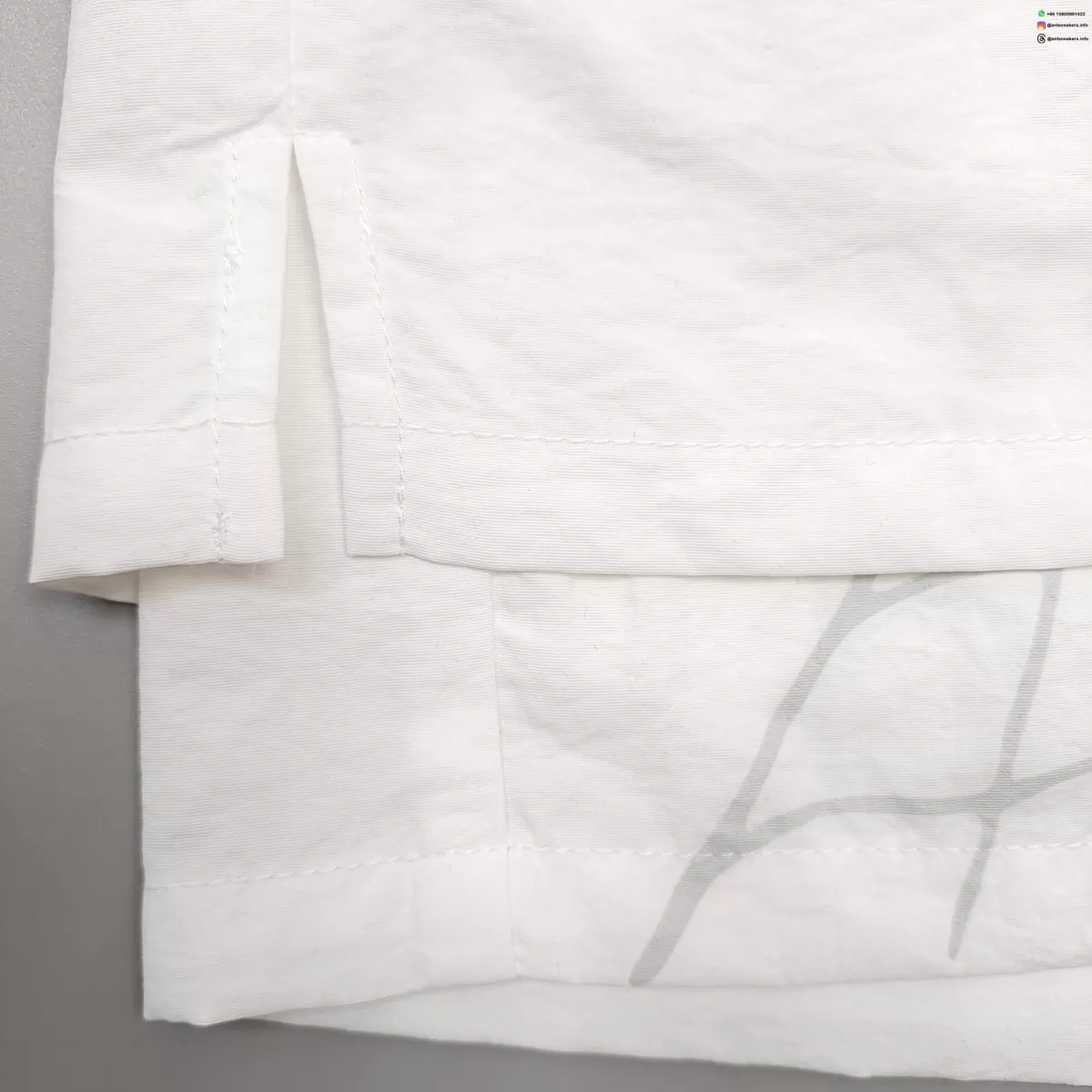 Sp5der Gray Letter White Nylon Shorts Streetwear